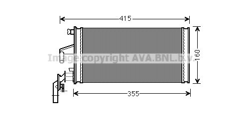 AVA QUALITY COOLING Теплообменник, отопление салона IV6096